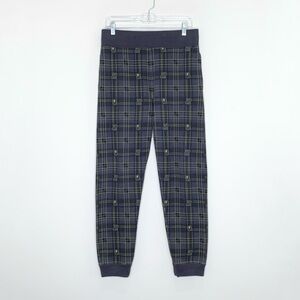 BAPE x Undefeated Check Slim Sweatpants (Sz M) Charcoal Fleece